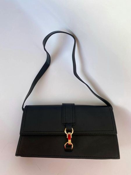 Женская сумка через плече черная 209-1 фото