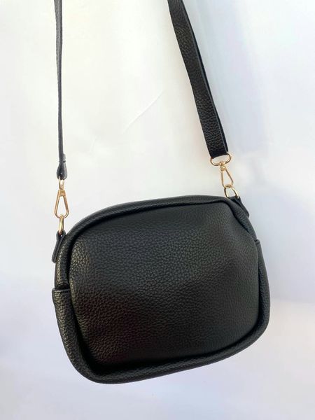 Жіноча сумка через плече чорна  210-1 фото