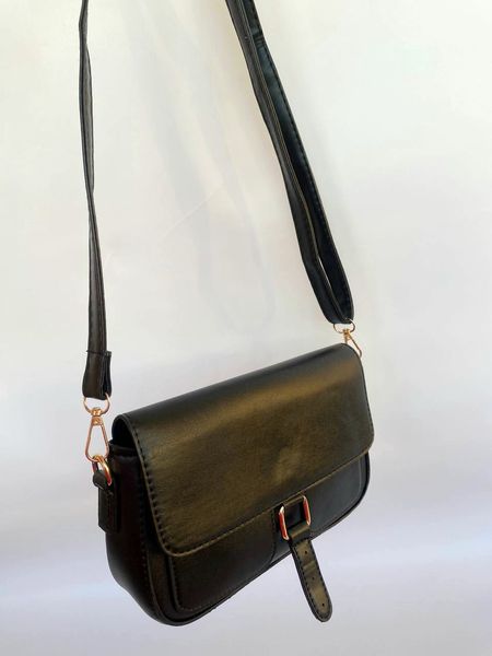 Жіноча сумка через плече чорна 211-1 фото