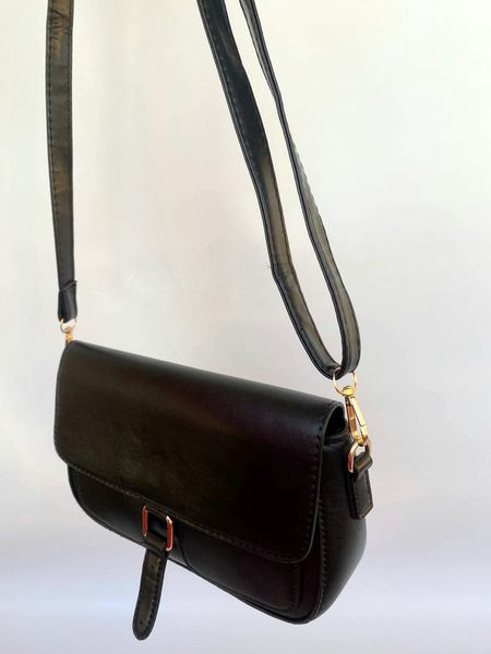 Женская сумка через плече черная 211-1 фото