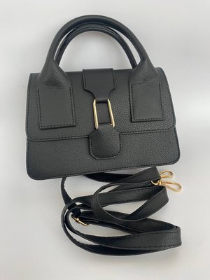 Женская сумка через плече чёрная  205-1 фото